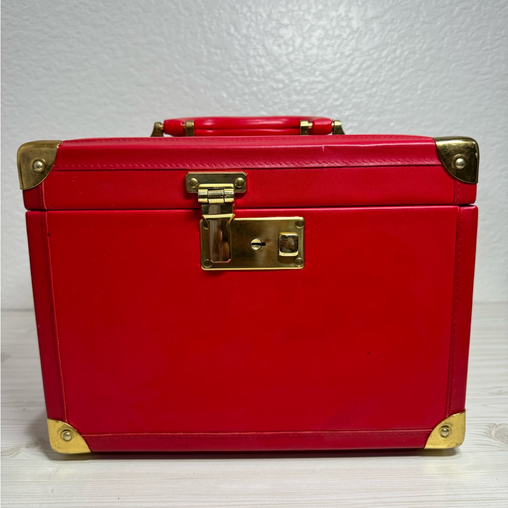 Rare Elizabeth Arden Red Door Carryon Luggage Bag Box Vintage